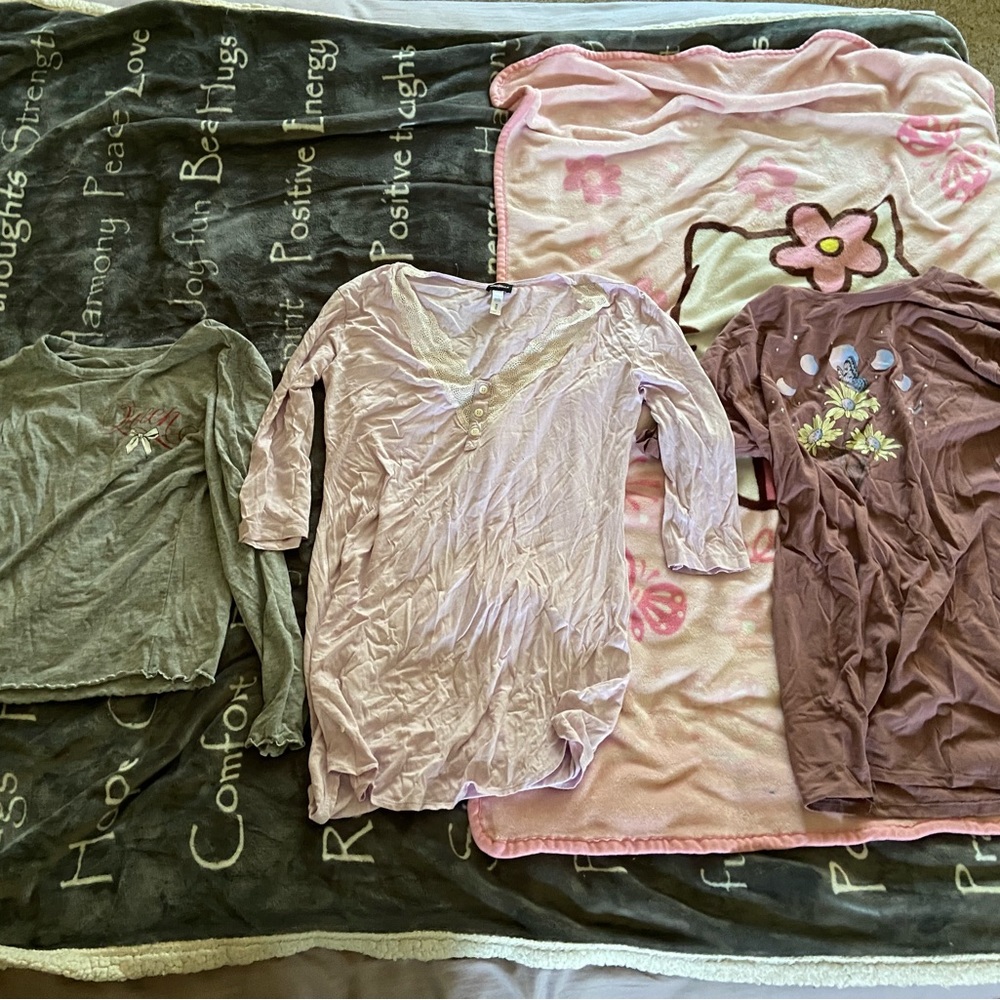 3 Womens Nightshirts- Very Cute- Lightly Worn